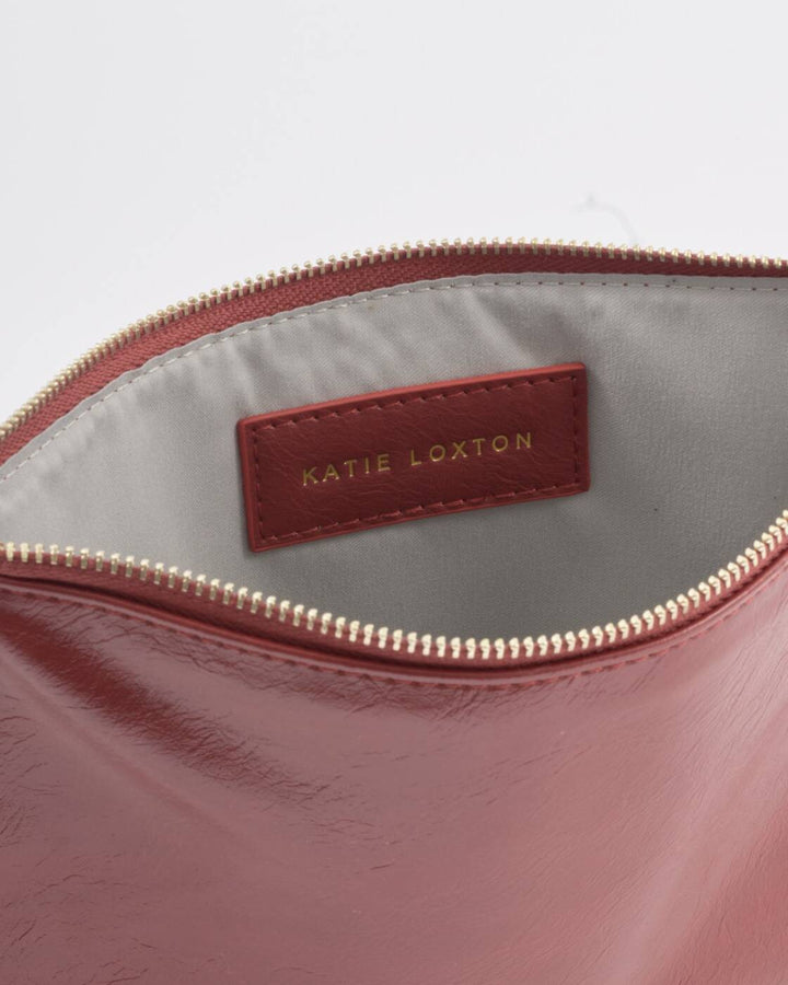 Katie Loxton Tassel Charm Pouch Cherry Crackle