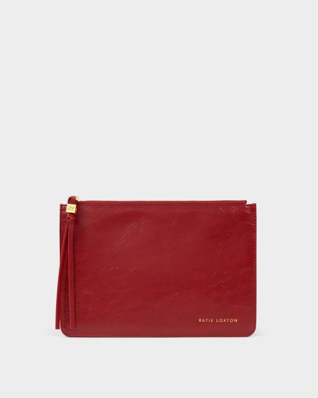 Katie Loxton Tassel Charm Pouch Cherry Crackle