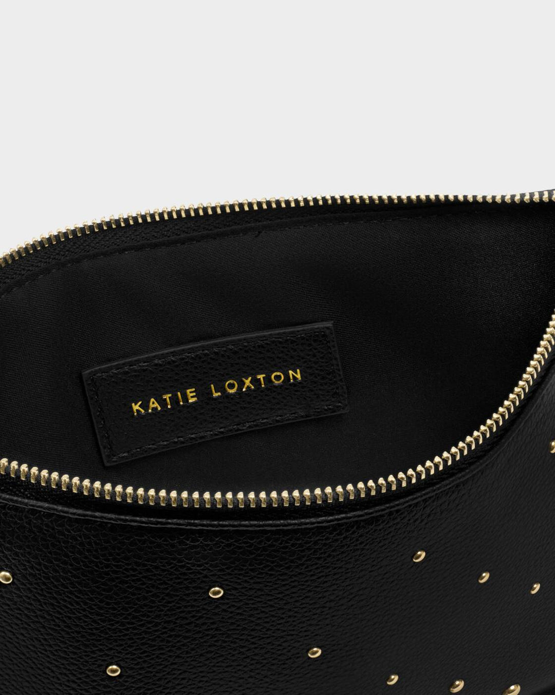 Katie Loxton Tassel Charm Pouch Black Studded