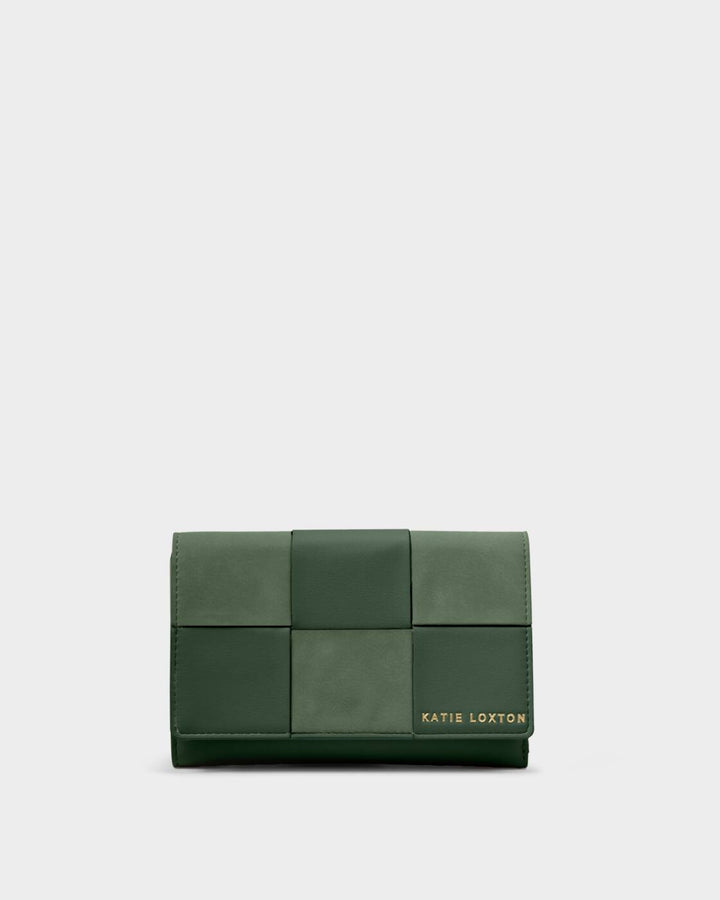 Katie Loxton Taya Woven Purse Forest Green