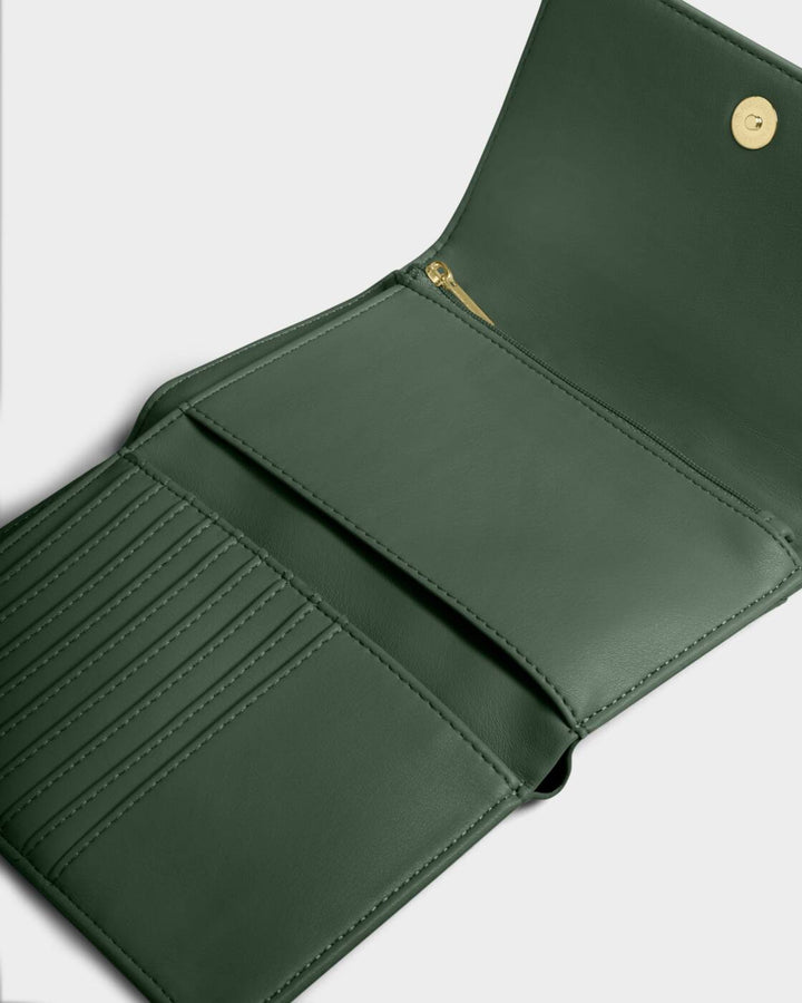 Katie Loxton Taya Woven Purse Forest Green
