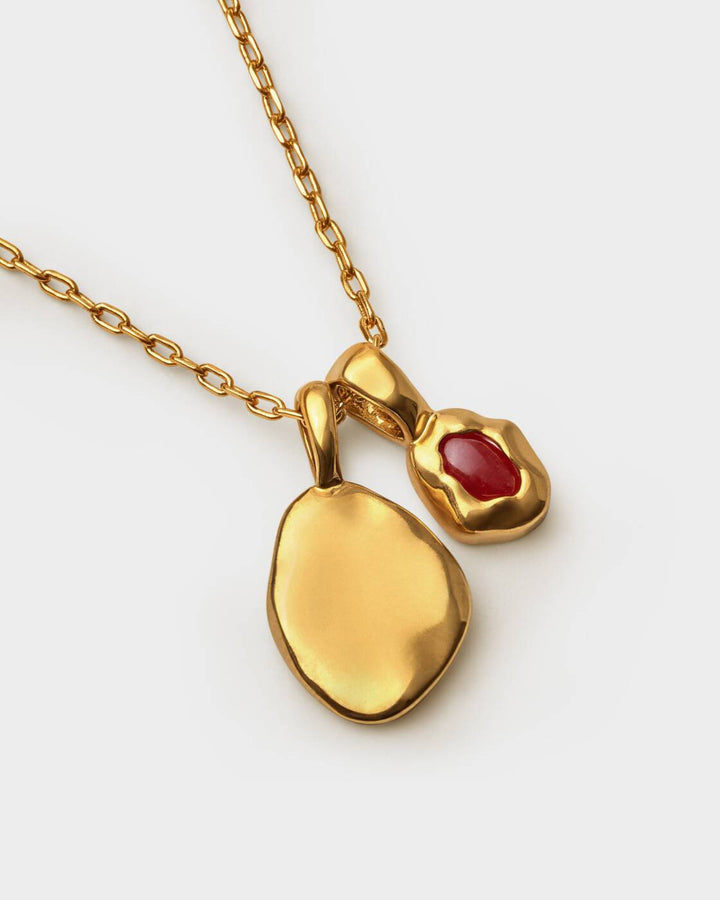 Katie Loxton Birthstone Necklace January Garnet