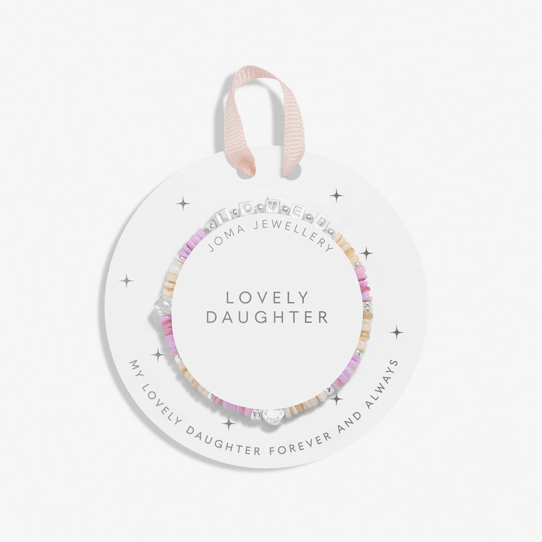 Joma Jewellery Kids' Happy Little Moments Lovely Daughter Silver Plated Children's Bracelet